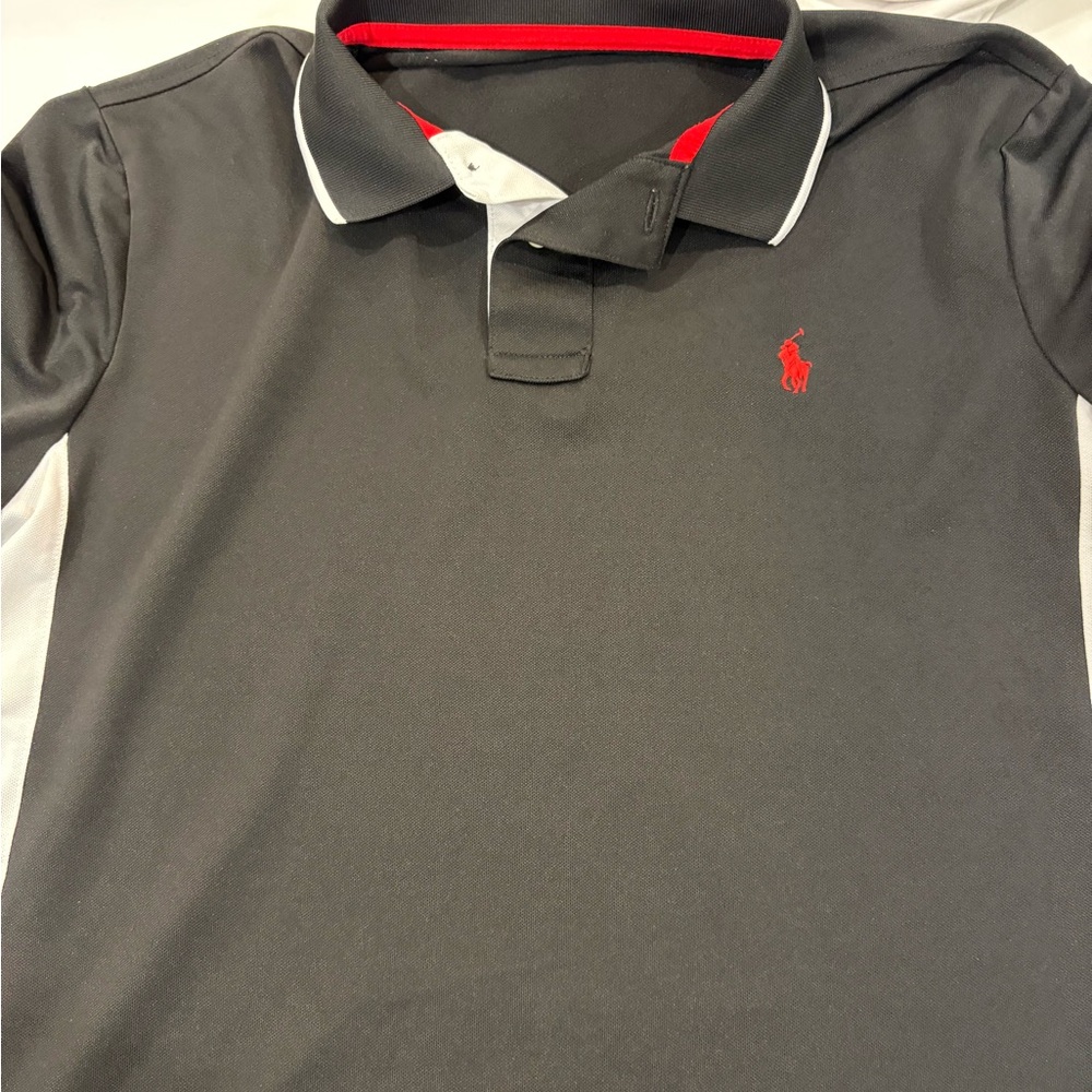 Polo by Ralph Lauren mens. Gray Polo Shirt. Golf material